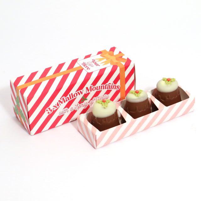 Winter Collection – Eco Sliding Box – Mallow Mountains with Holly – x3
