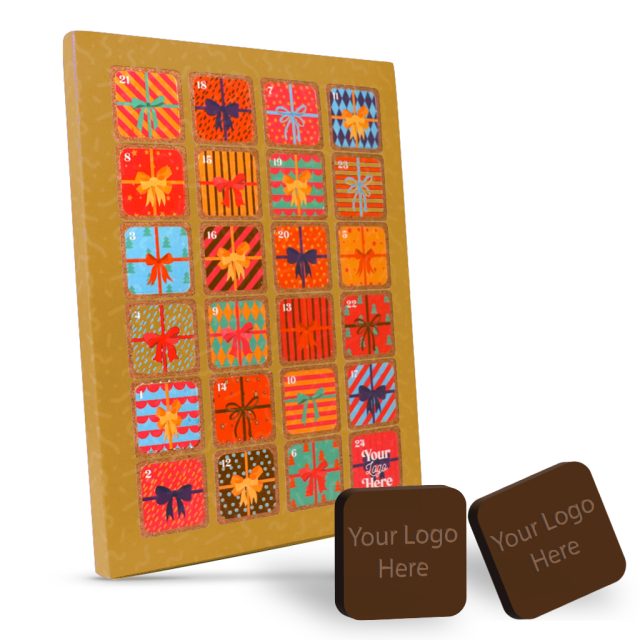 Winter Collection – A4 Advent Calendar – Milk Chocolate – Bespoke 41% Cocoa