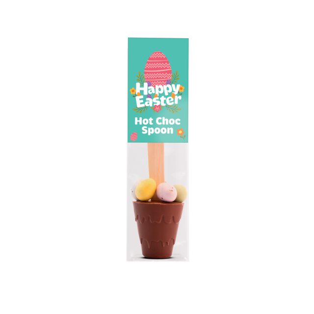 Easter – Info Card – Hot Choc Spoon with Speckled Eggs